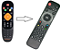 Controle Remoto Receptor TV BOX GTMEDIA G3 Alpha - Imagem 1