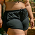 Shorts Plus Size Liso em Poliamida com Bolsinho e Recorte Lateral - Imagem 1