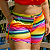Shorts Plus Size Estampado em Poliamida com Bolsinho e Recorte Lateral - Imagem 1