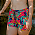 Shorts Estampado em Poliamida com Bolsinho e Recorte Lateral - Imagem 1