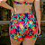 Shorts Estampado em Poliamida com Bolsinho e Recorte Lateral - Imagem 2