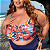 Top Stella Plus Size Duas Formas de Uso Bojo Removível Lateral Bem Larga - Imagem 1