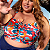 Top Stella Plus Size Duas Formas de Uso Bojo Removível Lateral Bem Larga - Imagem 2