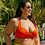 Bojo Lia Plus Size Liso com Aro Amarração no Pescoço Detalhe Decote - Imagem 1