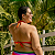 Bojo Lia Plus Size Liso com Aro Amarração no Pescoço Detalhe Decote - Imagem 2