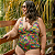 Maiô Lolla Plus Size Estampado Com Bojo Molinho e Detalhe Lateral - Imagem 1