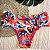 Conjunto Bojo Lia +Calcinha Mesma Estampa Bombom + Shorts em Poliamida Liso - Imagem 2