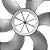 Hélice Para Ventiladores Mallory 30cm 6 Pás Prata - Imagem 3