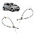 Kit Cabo Do Freio Traseiro Esquerdo E Direito Para JAC J2 1.4 2012/2016 - Imagem 1