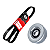 Kit Correia E Polia Tensora Do Alternador Fit 1.4 04/08 Fit 1.4/1.5 09/14 City 1.5 09/14 - Imagem 1
