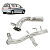 Kit 2 Tubos Cano D'Água Honda Fit 1.5 2005/2008 - Grazzimetal - Imagem 1