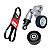 Kit Correia Do Alternador Com Tensor E Polia Para Azera 3.0 3.3 07/17 Santa Fé 3.5 11/12 Sonata 3.3 05/10 Veracruz 3.8 07/12 Sorento 3.8 08/10 Sorento 3.5 11/Diante - Imagem 1