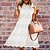 Vestido Feminino Elegante Gola e Manga Babado - Imagem 1
