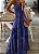 Vestido Feminino Longo de Alcinhas Estamparia Arabescos - Imagem 2