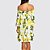 Vestido Feminino Ombro a Ombro Estampa Limão da Pérsia Soltinho - Imagem 8