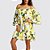 Vestido Feminino Ombro a Ombro Estampa Limão da Pérsia Soltinho - Imagem 5