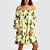 Vestido Feminino Ombro a Ombro Estampa Limão da Pérsia Soltinho - Imagem 7
