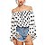 Blusa Feminina Ombro a Ombro Estampa Poás Soltinha - Imagem 6
