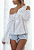 Blusa Feminina Ombro a Ombro em Lesie Trabalhada - Imagem 4