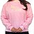 Moletom Bordado sem capuz Rosa - Imagem 2