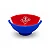 Cuia de Silicone G - Vermelho c Azul - Imagem 1