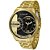 Relógio Lince Masculino Mrgh049s P2kx Dourado Preto Aço - Imagem 1