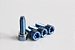 Parafuso titânio freios / caliper , kit 04 unidades AZUL B0125 - Imagem 1