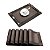 Kit 6 Peças Jogo Americano Mesa Jantar Pvc - Marrom - Imagem 1