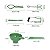 Kit 6 Pçs Utensílios Pegador Conservas Picles Geléia - Verde - Imagem 2
