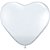 Balão Coração Branco - Decoração Romântica 20 Un - Imagem 1