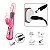 Vibrador Rotativo - Ponta Curvada - Ponto G - Esferas de Aço na Parte Interna - 09 Modos Vibração 06 Velocidades de Rotação - Recarregável USB - Material Macio e Atóxico - Destinado +18 Anos - Imagem 4
