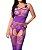 Macacão Sensual Estilo Bodystocking - Confeccionado em Renda - Com Meia 7/8 - Tamanho Único - Veste do 36 ao 46 - Imagem 4