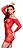 Vestido Arrastão Sexy com Manga Longa - Moda íntima Feminina Sensual - Tamanho Único - Veste 36 ao 46 Plus Size - Vermelho - Imagem 2