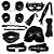 Kit Sado Completo - BDSM Bondage - 08 Itens Inclusos - Algemas, Chicote, Coleira, Mordaça, Máscara, Tornozeleira e Corda - Destinado +18 Anos - Imagem 1
