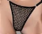 Calcinha Fio Dental - Sexy e Sedutora - Modelo String Arrastão - Coleção Divas - Tamanho: Único - Cor: Preta - Imagem 1