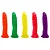 Pênis de Borracha - Modelo Maciço - Preço Único - Flexível e Macio - Livre de Phytalato - Cores: Pele, Preto ou Colorido - Imagem 2