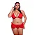 Fantasia Sexy Feminina - Tiara com Véu Saia e Top - Noiva Fogosa - Tamanho Grande: Plus Size - Veste 44 ao 52 - Imagem 1
