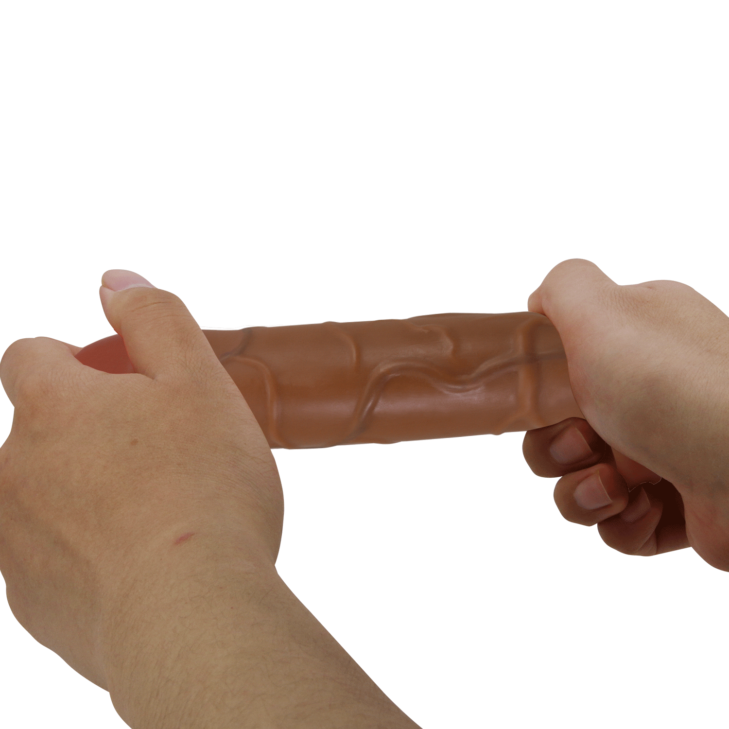 Capa Peniana - Para Pele Negra - Extensora Oca - Engrossa e Aumenta Pênis na Hora - Com Anel Para o Escroto - Imagem 1