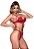 Conjunto Top Lingerie Renda Vermelho Rubi GG Sexy | Plus Size Castelo dos Prazeres Rio Preto & Ribeirão Preto - Imagem 2