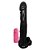 Pênis Grande 26,5 cm X 3,8 cm com Vibrador Cor: Preto - Imagem 1