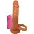 Anel Companheiro Garanhão - Pênis Grande - Com Vibrador - Medidas: 15,7 x 3,4cm - Ideal Para Dupla Penetração - Imagem 1