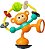 Brinquedo Interativo Macaco com Succao na Base - Infantino - Imagem 1