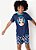 SHORT DOLL TEEN VISCO ECO RAPOSA FAM MNO AZUL MARINHO - PUKET - Imagem 1