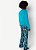 PIJAMA ML KIDS 1/2 MALHA TIGRE CAMUFLA AZUL PUKET - Imagem 2