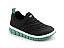 TENIS INFANTIL ROLLER 2.0 TECIDO PRETO/SLIME BIBI - Imagem 1