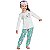 PIJAMA INFANTIL COM MASCARA CAT MESCLA WHITE E VERDE KYLY - Imagem 1