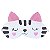 PIJAMA INFANTIL COM MASCARA CAT MESCLA WHITE E VERDE KYLY - Imagem 4