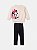 CONJUNTO INFANTIL MINNIE OFF WHITE E PRETO ANIME - Imagem 1