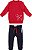 CONJUNTO INFANTIL VERMELHO E PRETO CHARPEY - Imagem 1