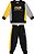 CONJUNTO .BLUSAO+CALCA MOLETOM PRETO AMARELO E CINZA CHARPEY - Imagem 1